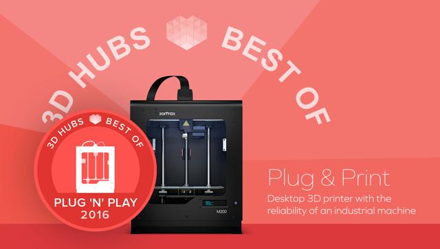 3D hubs plug and play award image