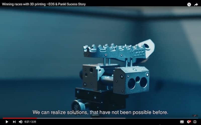 Winning races with 3D printing –EOS & Pankl Sucess Story