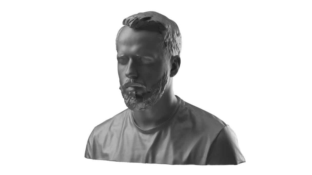 Artec 3D Scanners - Bearded guy HD Mode on Artec Leo 3D Scanner