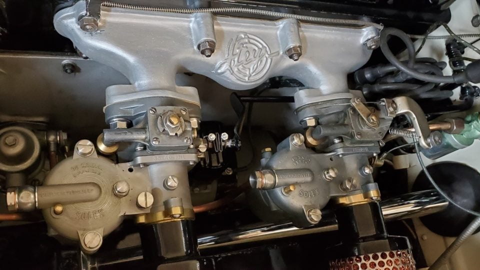 (R) 3D printed 17-4 PH Stainless Steel carburetor; (L) original carburetor.